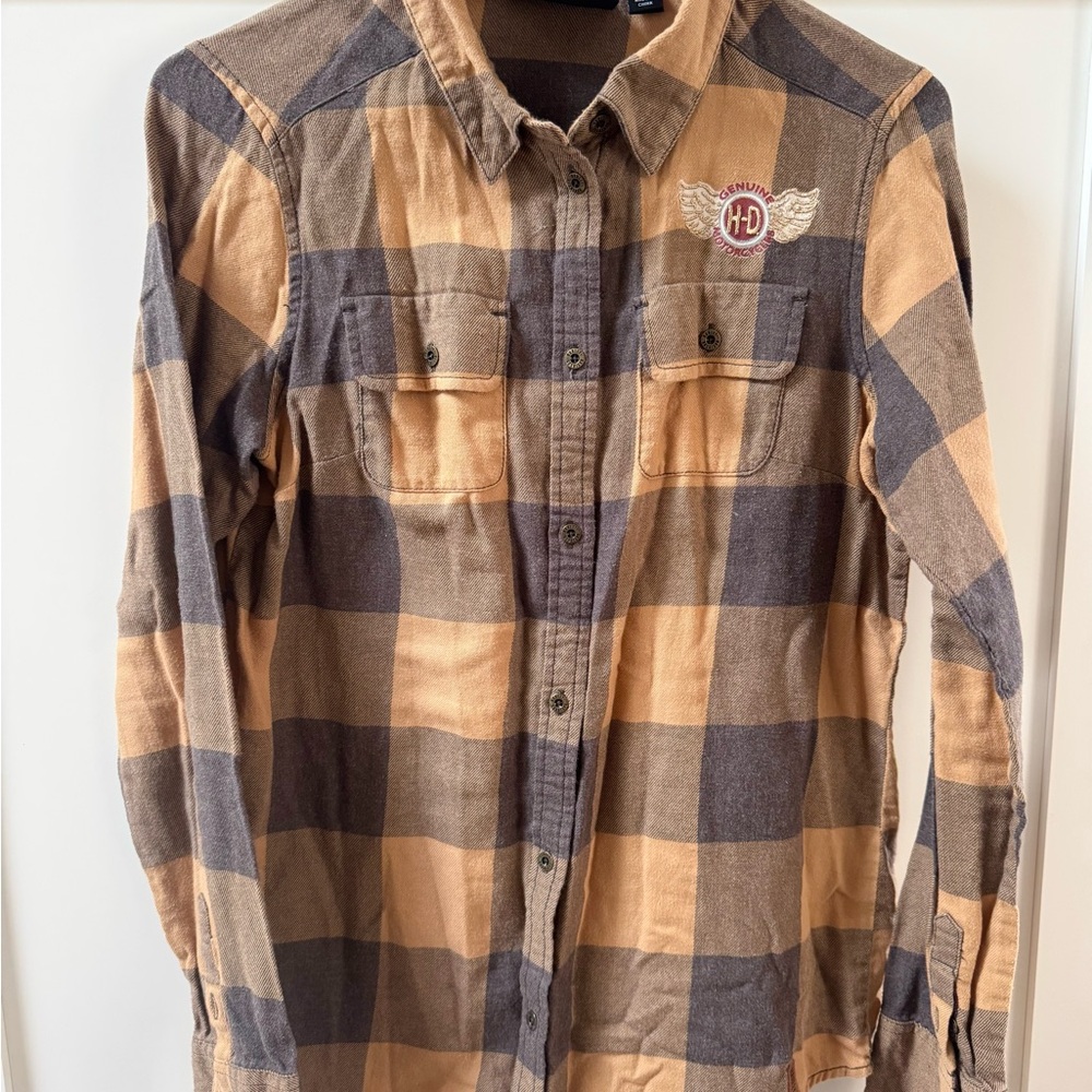 Harley-Davidson Plaid Button-Up Shirt